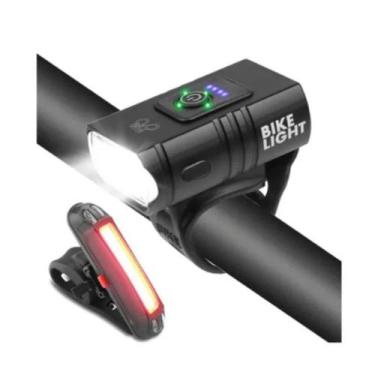 Imagem de Lanterna  Farol Bike 2 Led Cree T6 6000lm + Luz Traseira - A.R Varieda