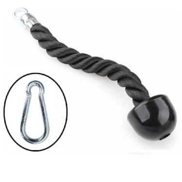 Imagem de Puxador Corda Triceps Crossover Pulley Unilateral Mosquetão - OCCY