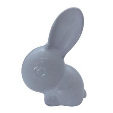 Imagem de Coelhinho de Plástico Branco e Transparente - 10cm - 10 unidades - Riz