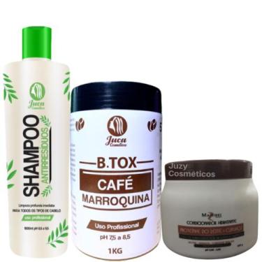 Imagem de Kit B.tox Capilar Café Coffe Marroquina 2x1kg + Condicionador Cupuaçu 
