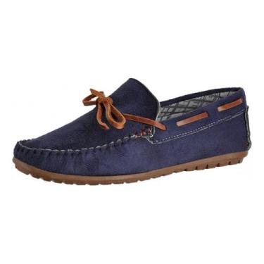 Imagem de Mocassim Infantil Casual Linha Kids Mocflex - 400 - Jeans Marinho, 36