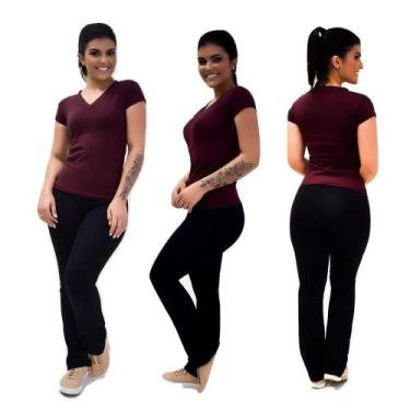 Imagem de Calça Bailarina Suplex Poliamida Alta Compressão - PRETO - Fasciniun C