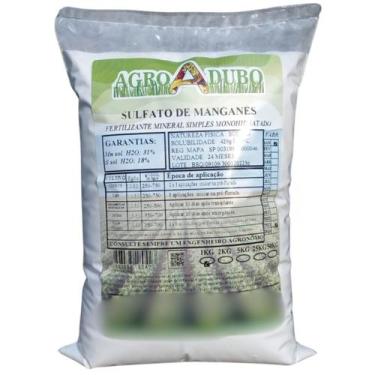 Imagem de Fertilizante Sulfato De Manganês 1kg Adubo Ferti Hidroponia - AGROADUB