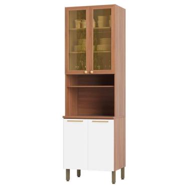 Imagem de Paneleiro 70cm Sálvia 4 Portas com Espaço para Micro-Ondas 908301 Telasul