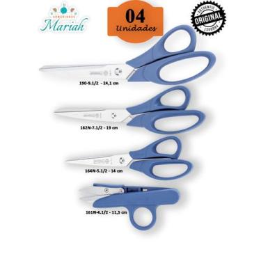 Imagem de Kit com 4 tesouras corte facil - MUNDIAL CREATIVE