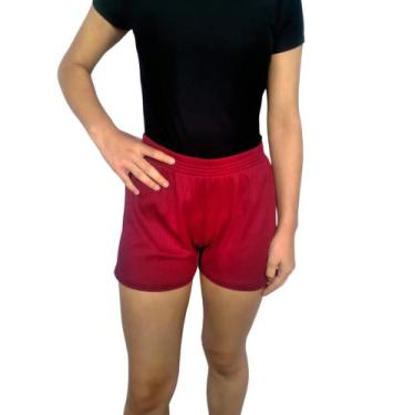 Imagem de Short Feminino Curto Soltinho Elástico Liso Canelado Pp ao Plus Size -