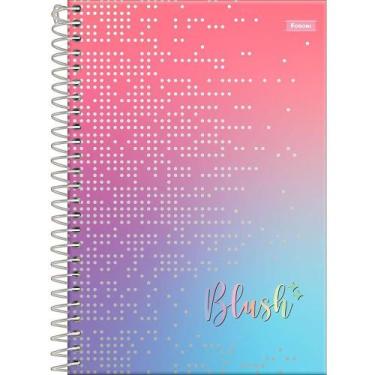 Imagem de Caderno Espiral Foroni 1/4 Capa Dura Blush 80 Folhas - Embalagem com 5