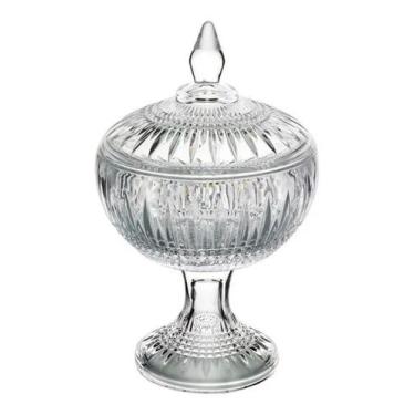 Imagem de Bomboniere Potiche De Cristal C/ Pé Queen 22 Cm - Wolff