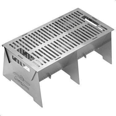 Imagem de Churrasqueira Grill Portatil P/Camping Inox A Carvão FS