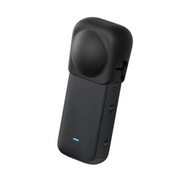 Imagem de Capa de lente de silicone para tela protetora completa para lente de câmera, capa antiarranhões para câmera panorâmica Insta360 X3