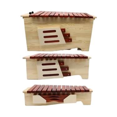 Imagem de 13 Variante do tipo de alto-falante xilofone Baixo do ensino médio material de mogno opcional e material de madeira sintética adequado para professores de música de iluminação musical usarem(Solid woo