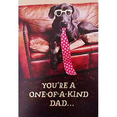 Imagem de Greeting Card You're A One-of-a-Kind Dad - I'm So Glad I'm Your Pup - Happy Father's Day with Black Labrador Retriever Dog