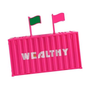 Imagem de YIJU Máquina de contagem de cofrinho, leve, educacional, resistente, banco de moedas, jarra de dinheiro de contagem digital para meninos, meninas, Dólar Vermelho Rosa