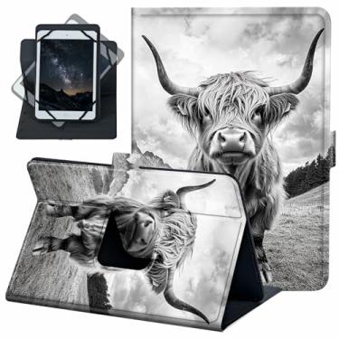 Imagem de ACWDMKH Capa universal para tablet Android 10 de 10,1 polegadas com rotação de 360 graus, capa fólio para iPad 9,7/10,2/10,5/Galaxy Tab 9-10,5 polegadas/Fire HD10 e mais tablet de 9,0 a 10,5