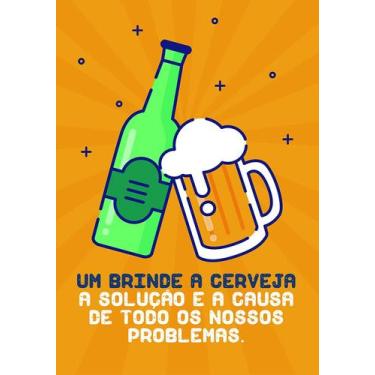 Imagem de Placas Decorativas Retro Para Área Gourmet Bebidas Cerveja Churrasco 1