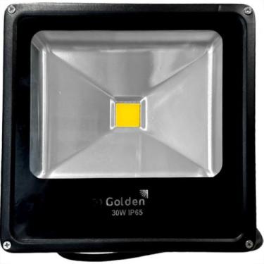 Imagem de Refletor De Led Golden Fit Preto 30W. 2700K Amarelo - PAULISTA BUSINES