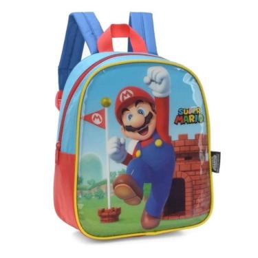 Imagem de Mochila Escolar Super Mario IS38972MO Vermelho - Luxcel