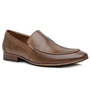 Imagem de 58854TW-Sapato Social Masculino feito a mão em couro Loafer premium 58854 (Castanho, BR, Adulto, Numérico, 43)