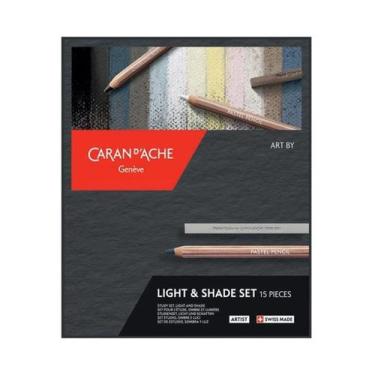 Imagem de Estojo de Desenho Caran d'Ache Light & Shade Set com 15 Unidades - 776