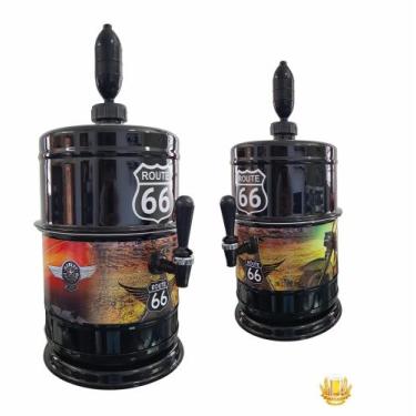 Imagem de Chopeira Route 66 Portátil Gelo + Base Giratoria Não Elétrica Edição E