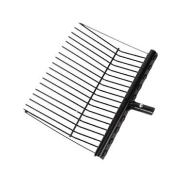 Imagem de Generic Cabeça de garfo de esterco de metal para cavalos equipamentos de jardim com esterco de cavalo a rake grama hay hay multiuso pitk head