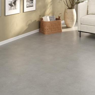 Imagem de Piso Vinílico Em Manta PVC 0,7mm Antiderrapante 18m² Liso Fosco 0,7MM Cinza