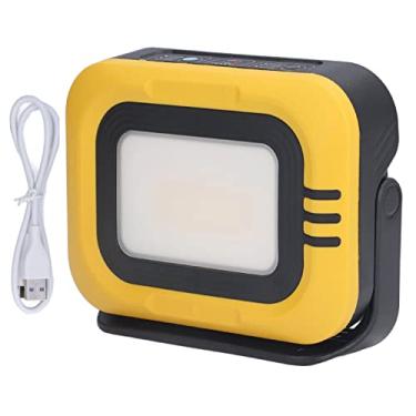 Imagem de VOMEKO LED LED portátil portátil LED LUZ, LUZ DE CONGUNIÁRIOS DE TRABALHO DE LED, Lâmpada de trabalho movida a bateria de energia solar multifuncional, para falha de energia,
