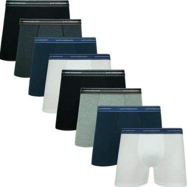 Imagem de Kit Com 8 Cuecas Boxer Box Original Lupo De Algodão Cotton Com Elastan