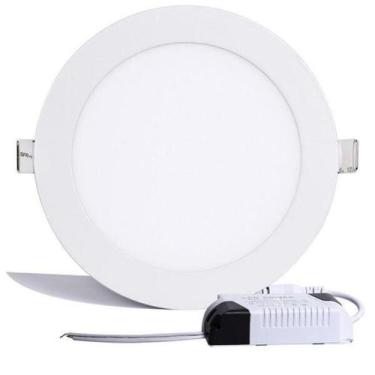 Imagem de Luminaria led de embutir redonda bivolt 24w 6500k elgin, Bivolt