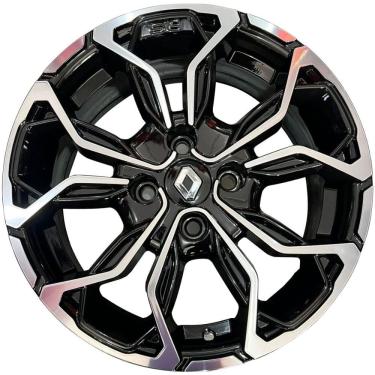 Imagem de Jogo 4 Rodas Ramlow P-106 Sandero RS Aro 15 4 X 99 Preto Diamante Tala 6 ET 40