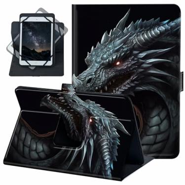 Imagem de Capa universal para tablet Android 10 de 10,1 polegadas, rotação de 360 graus, capa fólio de couro PU para iPad 9,7/10,2/10,5/Galaxy Tab 9-10,5 polegadas/Fire HD10 e mais tablets de 9,0 a 10,5