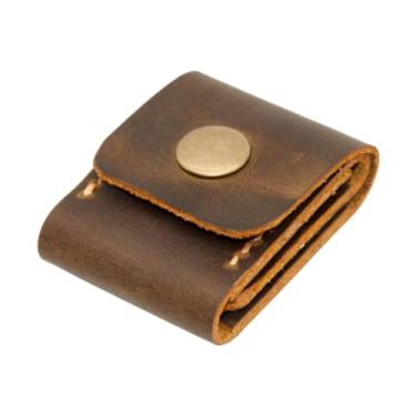 Imagem de Amagogo Caso de guitarra Case Bag Guitar Pick Petable Gift Plectrums Picks Bolsa de armazenamento Caixa de bolsa para crianças Guitarrist Guitarrist, Marrom