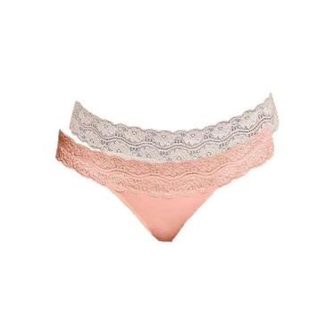 Imagem de Kit com 2 Calcinhas Biquíni Hope L 35320 Colorido, Bege, M