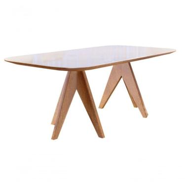 Imagem de Mesa De Jantar Madeira Maciça Com Vidro 1,20x0,90m Safira