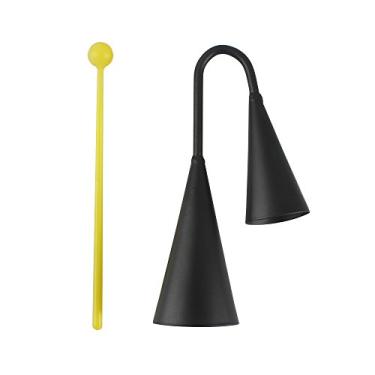 Imagem de AGOGO BELLS Two Tone Rouh Mankers Música Música Cowbell Tradicional Instrumento de Percussão Latina Com Atacante de Plástico Preto