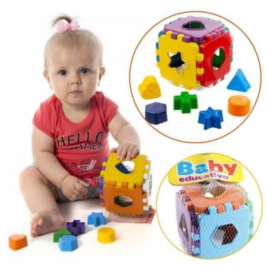 Imagem de Brinquedo Didático Colorido Monta e Desmonta Com Peças De Encaixar - K