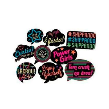 Imagem de Kit Plaquinhas Neon - 9 Unidades