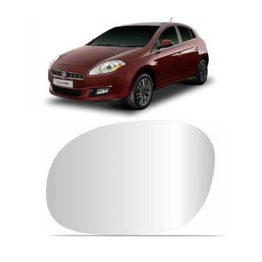 Imagem de Lente Retrovisor Com Base Bravo 11 Em Diante Lado Esquerdo