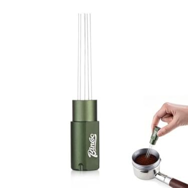 Imagem de Agitador magnético de café expresso - Ferramenta de distribuição de café expresso WDT com 6 agulhas de aço inoxidável, ferramenta de agitador de café para barista (verde)