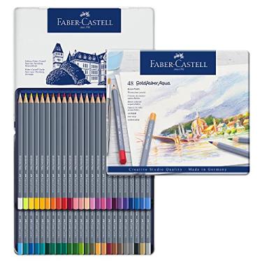 Imagem de Lápis de Cor Aquarelável Goldfaber Aqua 48 Cores, Faber-Castell