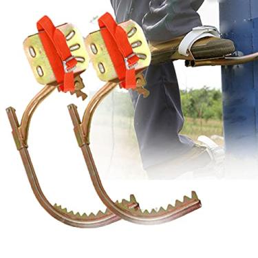 Imagem de Equipamento de escalada de árvores, equipamento de escalada fácil de usar, giz de cera antiderrapante para eletricistas, equipamento esportivo ao ar livre de aço inoxidável, modelo 500