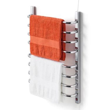 Imagem de Toalheiro Térmico Grande Cromado 110v Fio Superior Direito