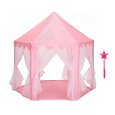 Imagem de Tenda Iluminada varinha Infantil Cabana com Luzes de LED Fácil de Montar, para Quarto, Festas e Brincadeiras Presente Mágico para sua Crianças