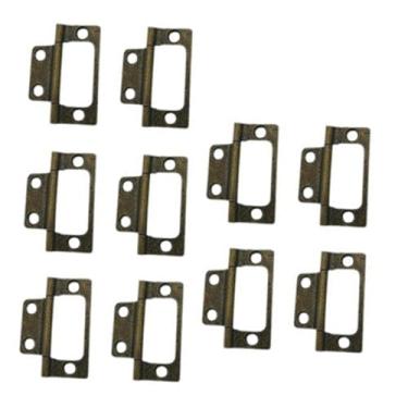 Imagem de IEUDNS 10 peças de dobradiças de porta de ferro, acessórios versáteis e resistentes para estante, sala de estar, casa e uso doméstico, Azul Antigo