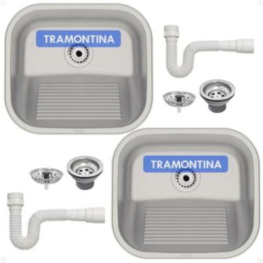 Imagem de Kit 2 Tanques Inox Tramontina 40x35 19L Acetinado 94404/107