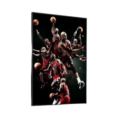 Imagem de 1pc basquete esportes jogo michaell-j-jordan cartaz adesivos arte mura