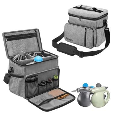 Imagem de ORKELS Bolsa De Transporte Para Limpador A Vapor Bissell Steamshot 39N7V/39N7A - Compartimento Ajustável Com Bolsos Extras, Acessórios, Cinza