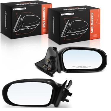 Imagem de A-Premium Espelho retrovisor manual do lado do motorista e do passageiro - Compatível com Toyota Tercel 1995 1996 1997 1998 1999 - Espelho retrovisor externo externo preto não aquecido e não dobrável
