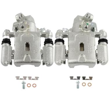 Imagem de SCITOO 19B3302 19B3303 Pinças de freio a disco traseiro esquerdo e direito com suporte adequado para Hyundai para Elantra 2005-2006, para Kia para Spectra 2005-2009, para Kia para Spectra5 2005-2009