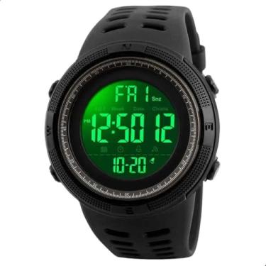 Imagem de Relógio Masculino Esportivo Digital e Analógico à Prova d’Água 5ATM com Alarme, Cronômetro e Iluminação Noturna – Pulseira Resistente em Silicone